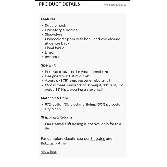 WAYF Desi Corset Midi Dress Small White Yellow Floral Lace Trim Milkmaid Size S - Picture 4 of 13